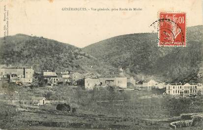 CPA FRANCE 30 "Générargues, vue générale prise de la route du Miallet"