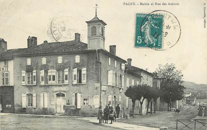 / CPA FRANCE 54 "Pagny, mairie et rue des Aulnois"