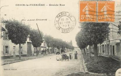 / CPA FRANCE 77 "Ozoir la Ferrière, grande rue"