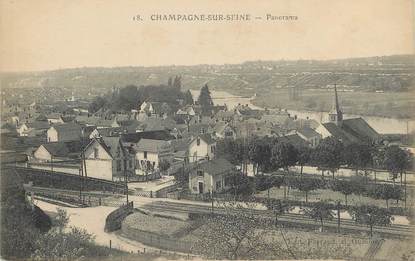 / CPA FRANCE 77 "Champagne sur Seine, panorama"