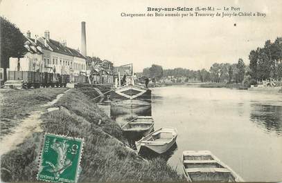 / CPA FRANCE 77 "Bray sur Seine, Le port"