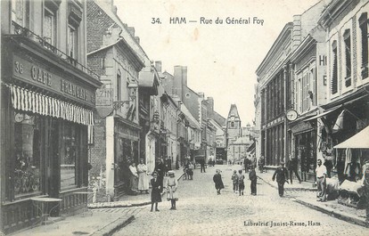 / CPA FRANCE 80 "Ham, rue du général Foy"