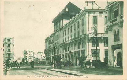 CPA MAROC "Casablanca, bld de la Gare"