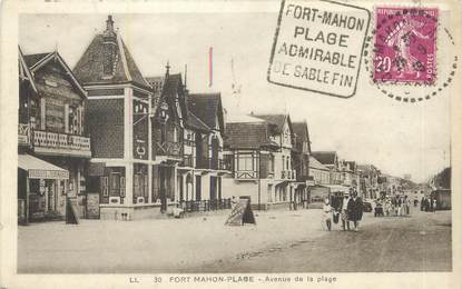 / CPA FRANCE 80 "Fort Mahon plage, av de la plage"