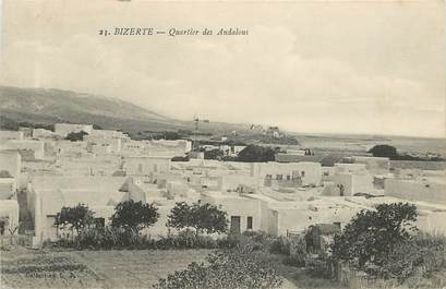 CPA TUNISIE "Bizerte, quartier des Andalous"