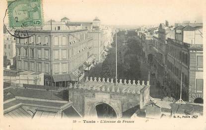 CPA TUNISIE "Tunis, Avenue  de France"