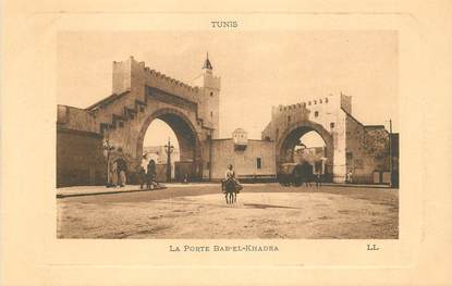 CPA TUNISIE "Tunis, la Porte Bab El Khadra"