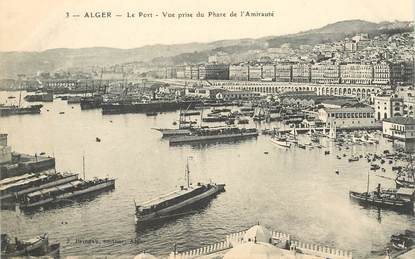 CPA ALGERIE "Alger, le port, vue prise du Phare"