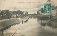 35 Ille Et Vilaine / CPA FRANCE 35 "Redon, Canal, Quai de Brest"
