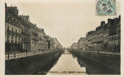 / CPSM FRANCE 35 "Rennes, les quais"