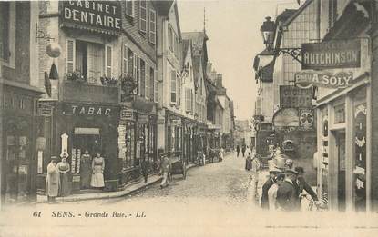 / CPA FRANCE 89 "Sens, grande rue"