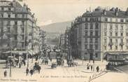 Suisse  CPA SUISSE "Genève, la rue du Mont Blanc"