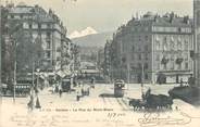 Suisse  CPA SUISSE "Genève, la rue du Mont Blanc" / TRAMWAY