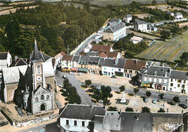 / CPSM FRANCE 89 "Quarre les Tombes, vue générale aérienne"