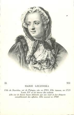  CPA POLOGNE "Marie Leczinska"