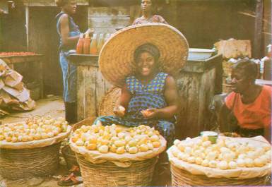  CPSM GHANA, scène de marché"