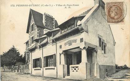 / CPA FRANCE 22 "Perros Guirec, villas de Pors Nevez"