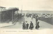 62 Pa De Calai / CPA FRANCE 62 "Boulogne sur Mer, vue générale de la plage "