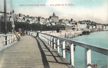 / CPA FRANCE 62 "Boulogne sur Mer, Vue prise de la jetée"