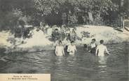 10 Aube / CPA FRANCE 10 "Camp de Mailly, la baignade dans l'Huitrelle" / NU