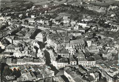 / CPSM FRANCE 88 "Rambervillers, le centre de la ville et l'église"