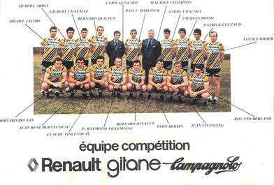 CPSM CYCLISME "Equipe compétition Renault Gitane"