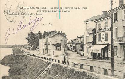 / CPA FRANCE 42 "Le Coteau, le quai de Pincourt et La Loire"