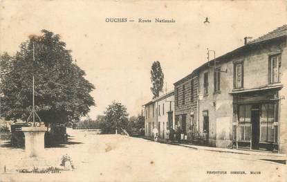 / CPA FRANCE 42 "Ouches, route Nationale"