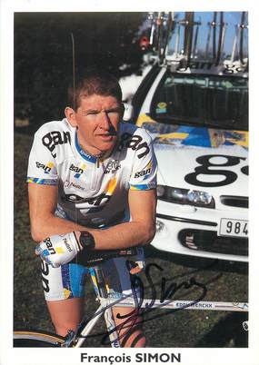 CPSM CYCLISME "François Simon " / AUTOGRAPHE