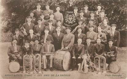 / CPA FRANCE 89 "Annay la Côte, les amis de la Treille" / FANFARE