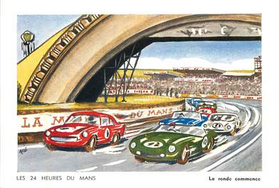 CPSM   AUTOMOBILE /  Les 24 heures  du  Mans"