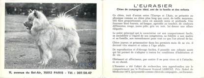 CPSM LIVRET CHIEN " l'Eurasier"