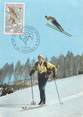 Sport CPSM JEUX OLYMPIQUES d'HIVER GRENOBLE 1968 / Ski