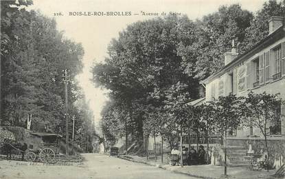 / CPA FRANCE 77 "Bois le Roi Brolles, av de la Seine"