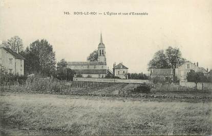 / CPA FRANCE 77 "Bois le Roi, l'église et vue d'ensemble"