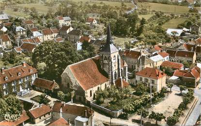 / CPSM FRANCE 77 "Jouy sur Morin, vue aérienne sur l'église"