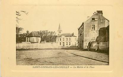 / CPA FRANCE 77 "Saint Germain les Couilly, la mairie et la place"