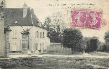 / CPA FRANCE 77 "Rozoy en Brie, boulevard Victor Hugo"