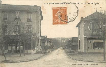 / CPA FRANCE 77 "Vaires sur Marne, la rue de Lagny"