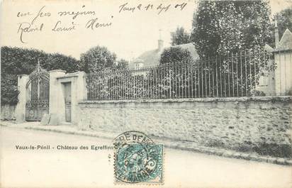 / CPA FRANCE 77 "Vaux le Pénil, château des Egreffins"