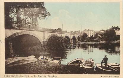 / CPA FRANCE 77 "Varredes, le pont de Germigny"