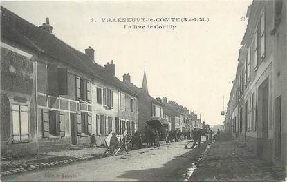 / CPA FRANCE 77 "Villeneuve le Comte, la rue de Couilly"