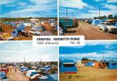 34 Herault / CPSM FRANCE 34 "Farinette plage "/ CAMPING