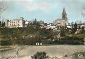 74 Haute Savoie / CPSM FRANCE 74 "Castelnau d'Estrétefonds, le château et l'église"