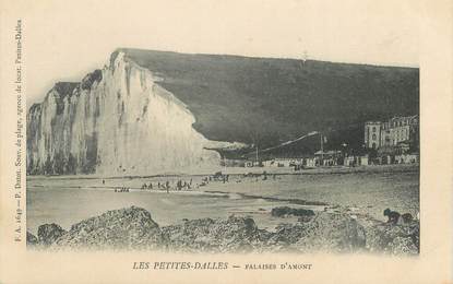 / CPA FRANCE 76 "Les Petites Dalles, falaises d'Amont"