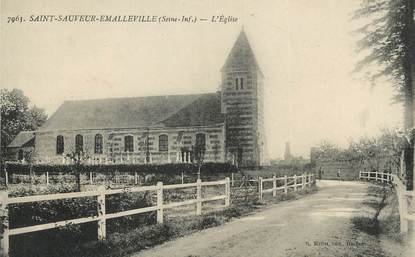 / CPA FRANCE 67 "Saint Sauveur Emalleville, l'église"