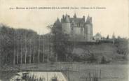 72 Sarthe / CPA FRANCE 72 "Environs de Saint Georges de la Couée, château de la Chenuère"