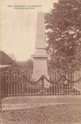 / CPA FRANCE  71 "Saint Romain sur Versigny" / MONUMENT AUX MORTS