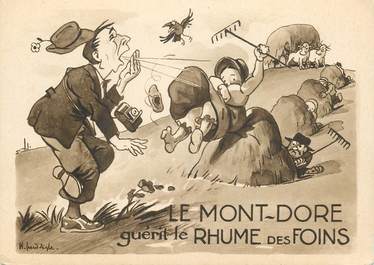 CPSM FRANCE 63 "Le Mont Dore guérit le Rhume des foins"