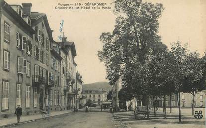 / CPA FRANCE 88 "Gerardmer, grand'hôtel et hôtel de la poste"